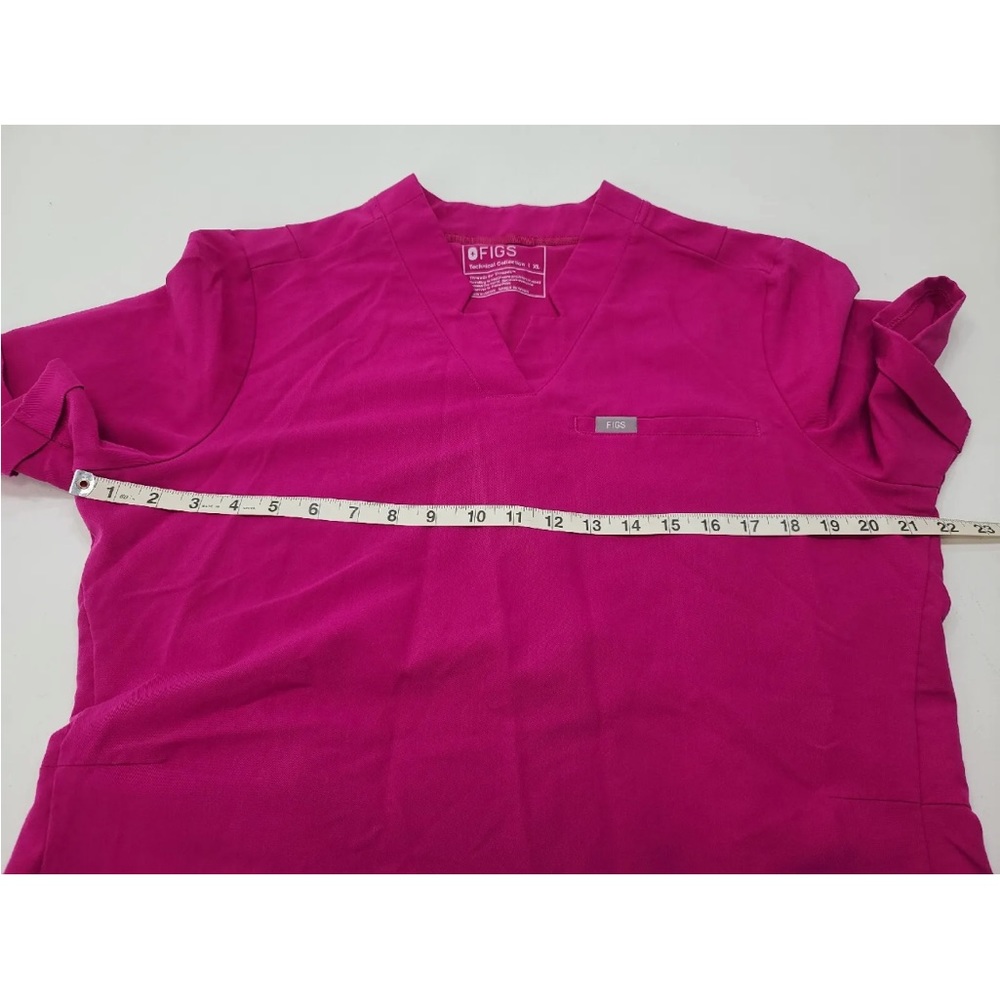 Figs Flo Scrub Top Raspberry Sorbet Size XL Womens - Picture 3 of 4